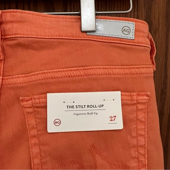 Adriano Goldschmied Stilt Roll-Up Papaya Jeans 27 NWT - Picture 8 of 13